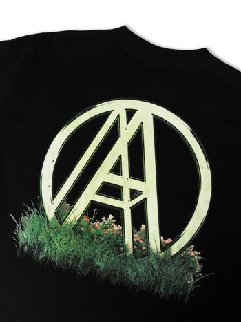 Against Lab - Grass Logo Tee - Black