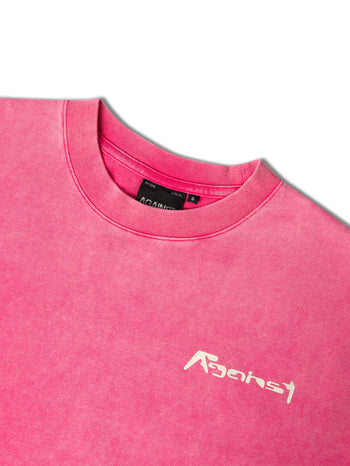 Against Lab - Afacts Boxy Tee Washed - Pink
