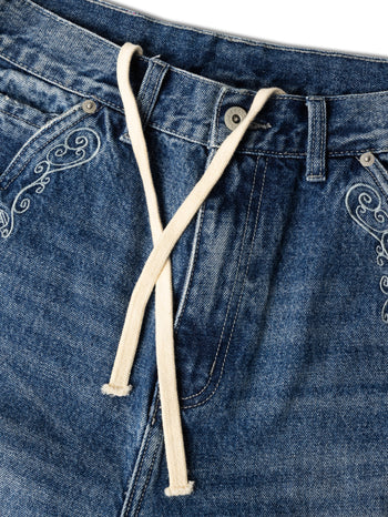 Against Lab - Cowboy Washed Perfect Jeans - Blue