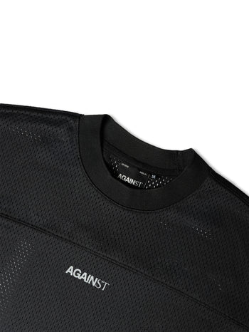 Against Lab - Mesh Jersey Top - Black