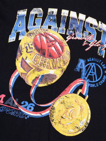 Against Lab - Champion Tee - Black