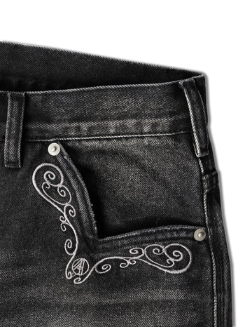 Against Lab - Cowboy Washed Perfect Jeans - Black