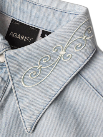 Against Lab - Denim Cowboy L/S Dame Shirt