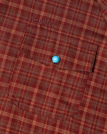 Against Lab - Flannel Miguel Shirt - Red