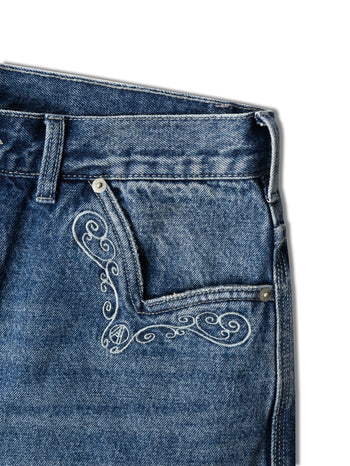 Against Lab - Cowboy Washed Perfect Jeans - Blue