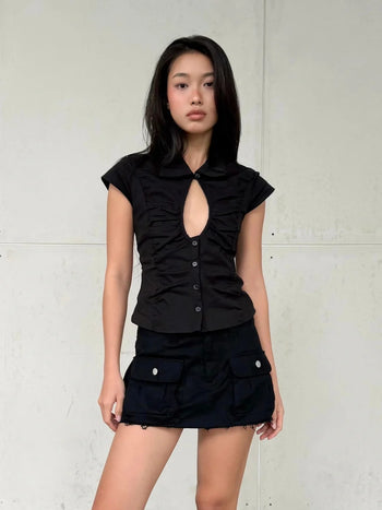Melancholy - Velin Cinch Top