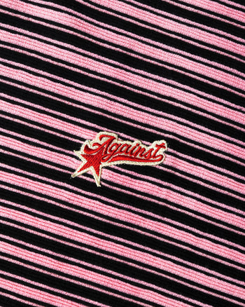 Against Lab - Stripe Star Lounge Tee - Pink