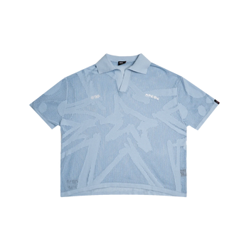 TNT x Dmeow - Tides Knitted Polo - Blue