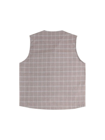 Unlimited Mote - Plaid Toggle Vest