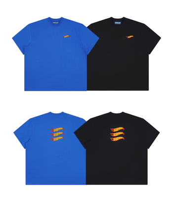 Unlimited Mote - Flame Wheel S/S Tee - Blue