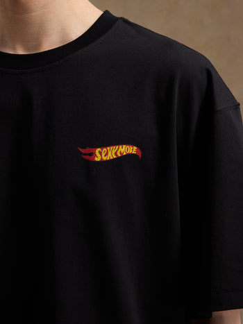 Unlimited Mote - Flame Wheel S/S Tee - Black