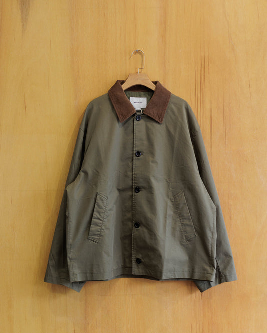 Vavues Collared Corduroy Coach Jacket