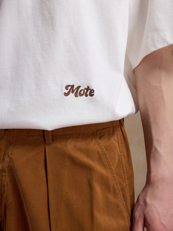 Unlimited Mote - Henley Short Sleeve Tee - Off-White