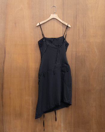 BEUTER® Stripe Mini Dress -Black