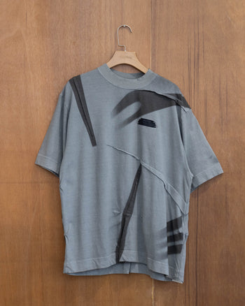 BEUTER® Grey Silver Wrinkled T-Shirt