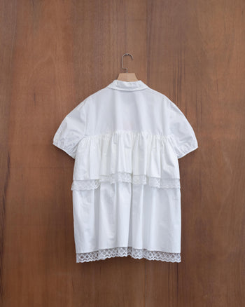 AGILITY MIAO Lapel Shirts - White