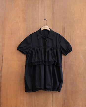 AGILITY MIAO Lapel Shirts - Black