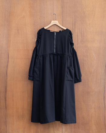 AGILITY MIAO Puff Sleeves Maxi Dress