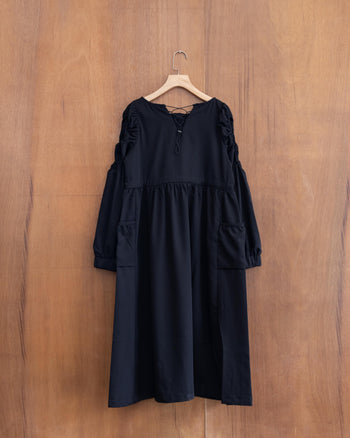 AGILITY MIAO Puff Sleeves Maxi Dress