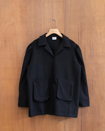 AGILITY MIAO Texture Pocket Shirts - Black