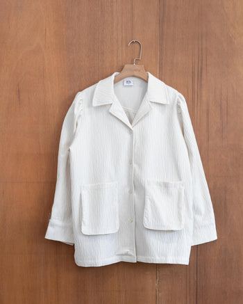 AGILITY MIAO Texture Pocket Shirts - Beige