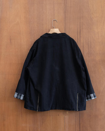 AGILITY MIAO Patchwork Denim Blazer