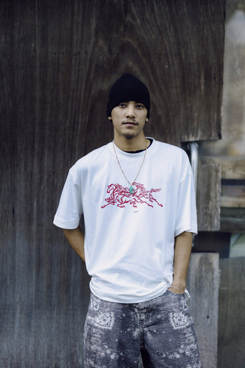 Anything JB - First Stride "Boxy"Tee White