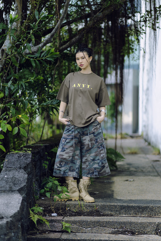 Anything JB - Bullet Pierce Tee - Olive Brown