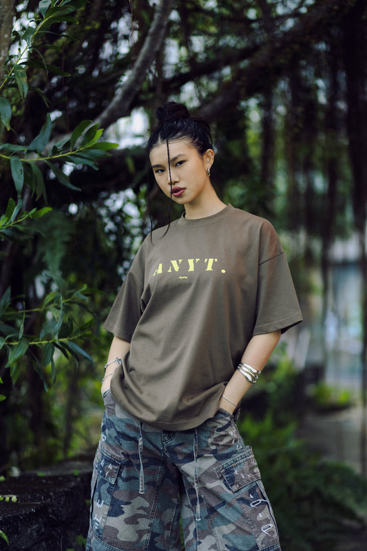 Anything JB - Bullet Pierce Tee - Olive Brown