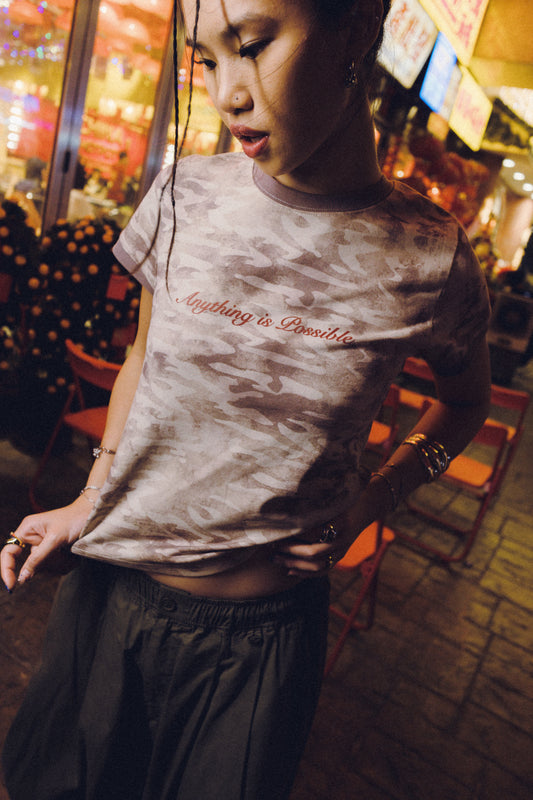 Anything JB - Desert Camo Baby Tee