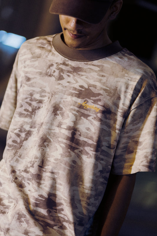 Anything JB - Desert Camo Boxy Logo Tee