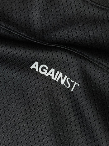 Against Lab - Mesh Jersey Top - Black