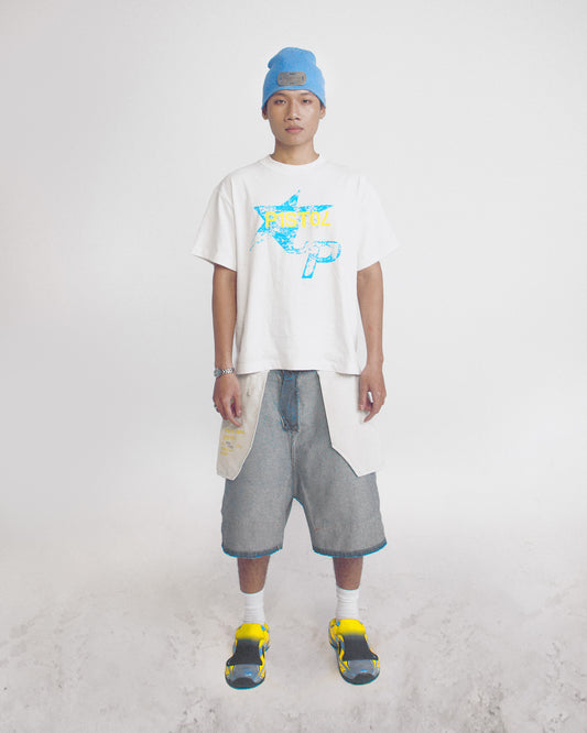 PISTOL - ACP "P*rn Sta4r Boxy Tee - White