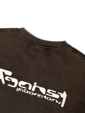 Against Lab - Afacts Boxy Tee Washed - Brown