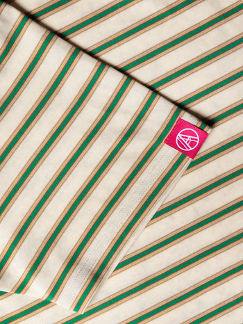 Against Lab - Chainstitch Stripe Tee - Yellow