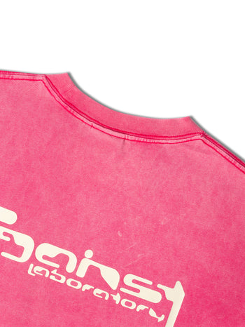 Against Lab - Afacts Boxy Tee Washed - Pink