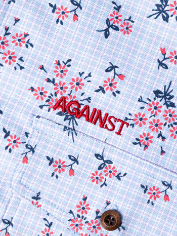 Against Lab - Floral Miguel Shirt - Blue