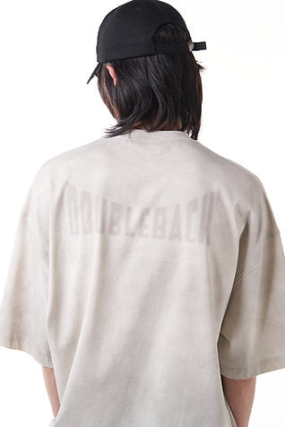 Double Back No Logo T-Shirt Oversized - Dirty Beige