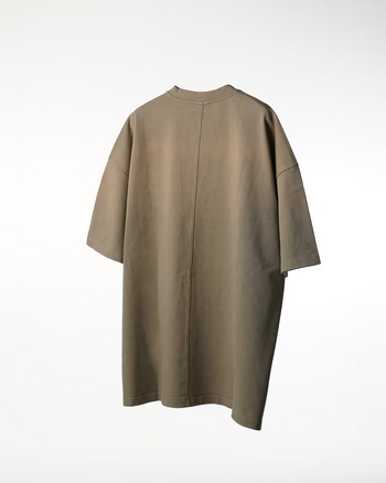 Double Back - Washed Sport Logo Oversized Tee - Green