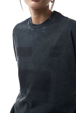 Double Back No Logo T-Shirt Oversized - Washed Black