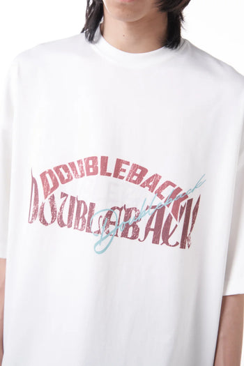 Double Back Too Many Logo T-Shirt Oversized - White