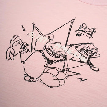 TNT x Dmeow - Infamous Logo Tee - Pink