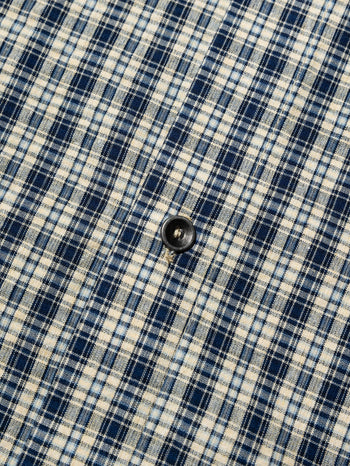 Against Lab - Seersucker Miguel Shirt - Blue