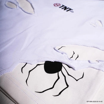 TNT X HUNTER - P.T Baby Tee - White