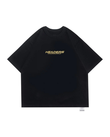 Headers - Wide Wheels Tee - Carbon Black