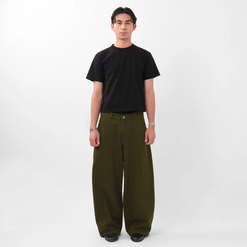 Money Alter - Forma Wide Denim Pants - Washed Olive