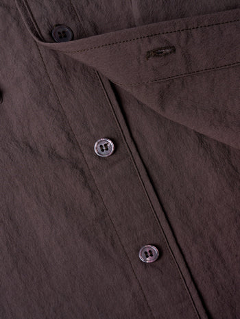 abp. Big Bro S/S Nylon Shirt- Dark Brown