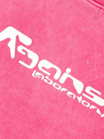 Against Lab - Afacts Boxy Tee Washed - Pink