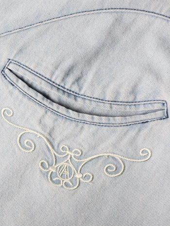 Against Lab - Denim Cowboy L/S Dame Shirt