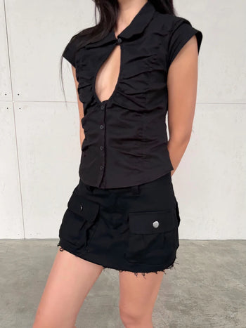 Melancholy - Velin Cinch Top